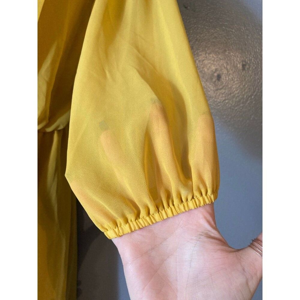 Sweet storm yellow mini dress - Picture 4 of 6